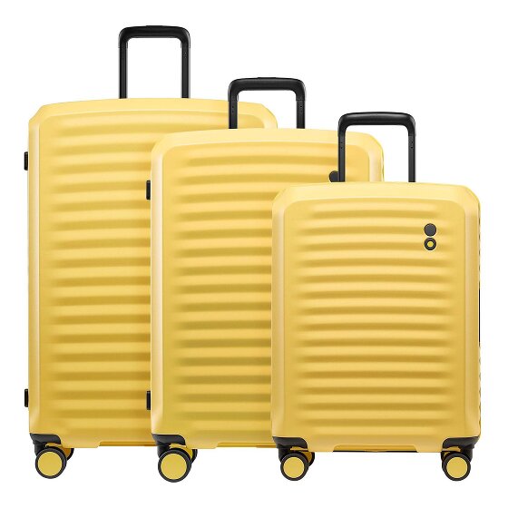 Echolac Oxygen 4 wielen Kofferset 3-delig met uitbreidingsplooi