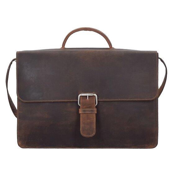 Plevier Retro Zeppelin Koffer Leer 43.5 cm Laptop compartiment