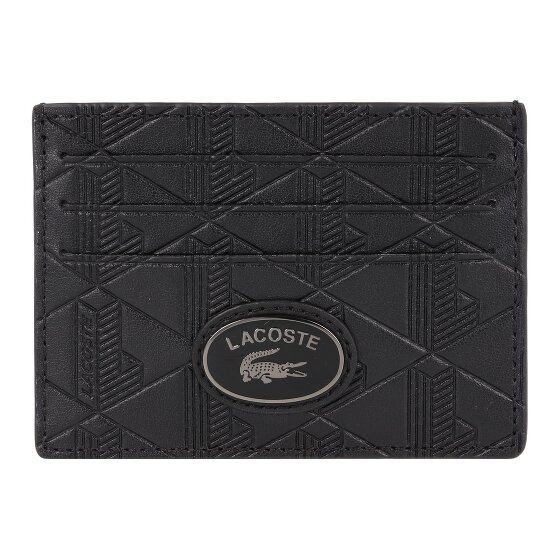 Lacoste Monogram Nomogramme Kredietkaart etui RFID-bescherming Leer 10 cm