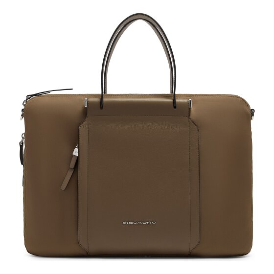 Piquadro Lyra Aktentas Leder 42 cm Laptopvak met uitbreidingsplooi