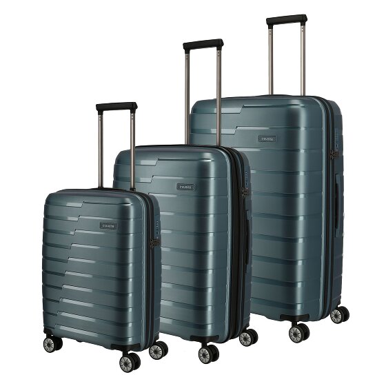 Travelite Air Base 4 wielen Kofferset 3-delig met uitbreidingsplooi