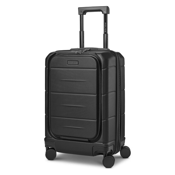 Police London 4 wielen Cabinewagen 55 cm Laptopvak met uitbreidingsplooi