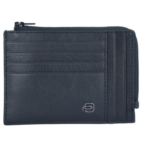 Piquadro Blauw Vierkant Speciaal Creditcardetui RFID Leer 12 cm