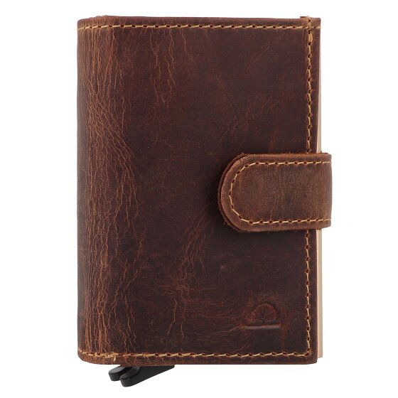 Greenburry Vintage Portemonnee RFID-bescherming Leer 8 cm