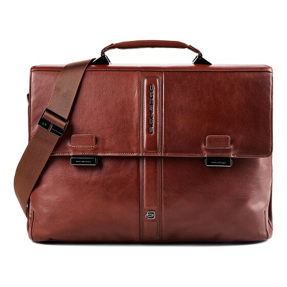 Piquadro Victor Aktentas RFID-bescherming Leder 42 cm Laptopvak