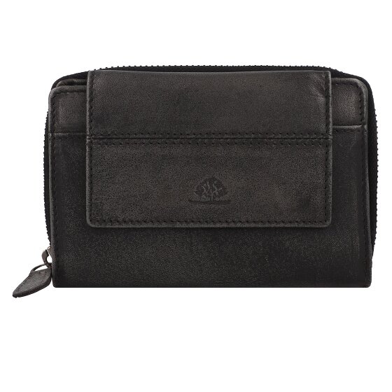 Greenburry Destressed Portemonnee RFID-bescherming Leer 13.5 cm