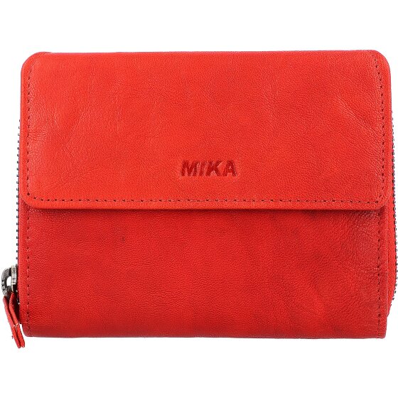 Mika Leren portemonnee 13 cm