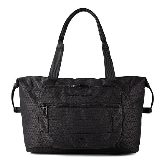 Piquadro Hex Schoudertas 28 cm met uitbreidingsplooi