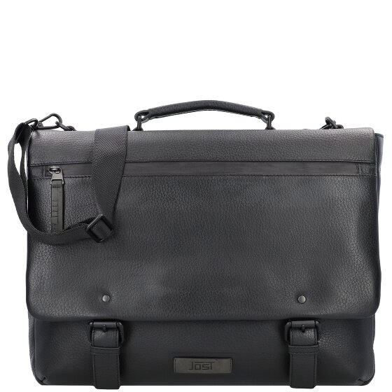 Jost Stockholm Koffer Leer 43 cm Laptop compartiment