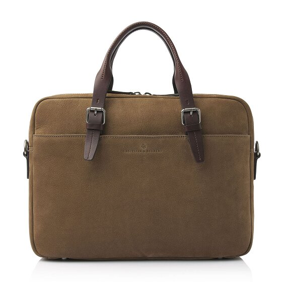 Castelijn & Beerens Nubuck Koffer Leer 41 cm Laptop compartiment