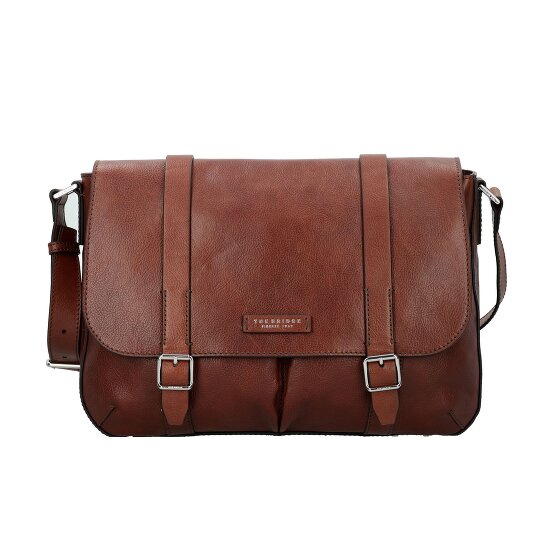The Bridge Cesare Aktetas Messenger Leer 38 cm Laptop compartiment