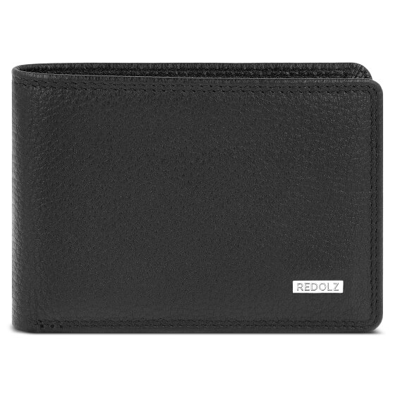 Redolz Leather Essentials QF kleine portemonnee RFID leer 10,5 cm