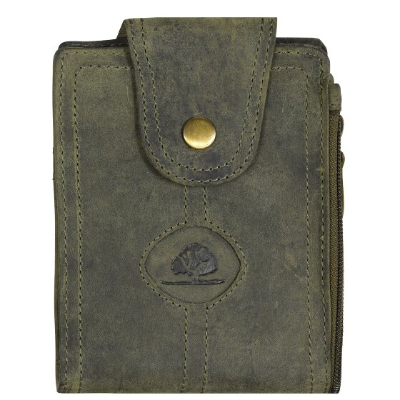 Greenburry Vintage lederen halsbuidel 11 cm