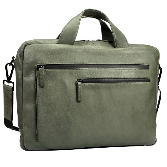 Leonhard Heyden Haagse Leren Aktetas 38 cm Laptopcompartiment
