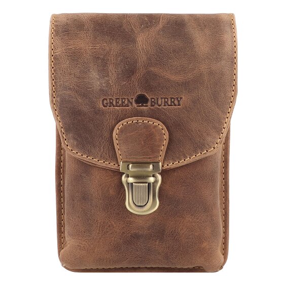 Greenburry Vintage heuptasje leer 11 cm