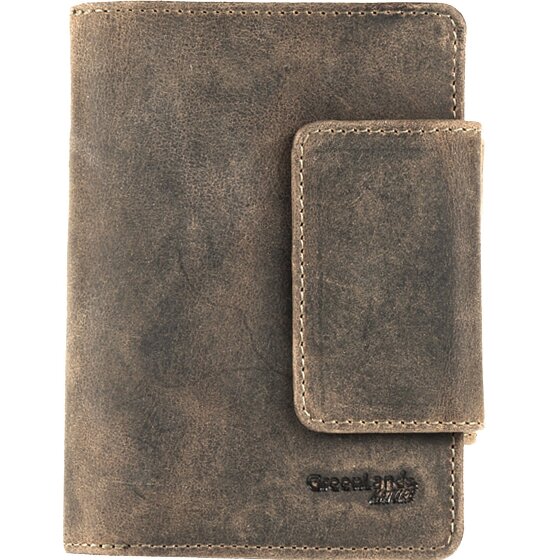 Greenland Nature Steen portemonnee leer 10 cm mobiele telefoon compartiment