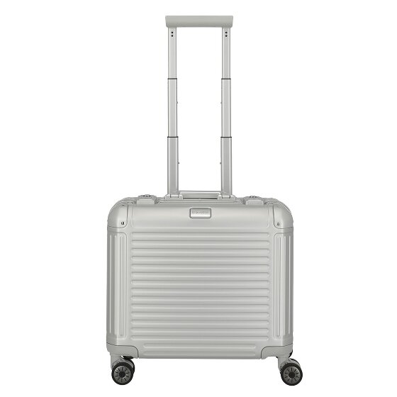 Travelite Next 4-wielige zakelijke trolley van Aluminium, 43 cm