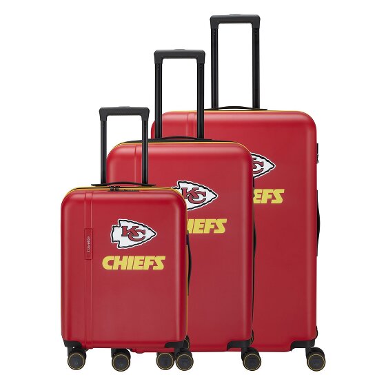 Travelite travelite x NFL 4 wielen Kofferset 3-delig met uitbreidingsplooi