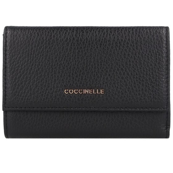 Coccinelle Metallic Zacht Portemonnee Leer 14 cm