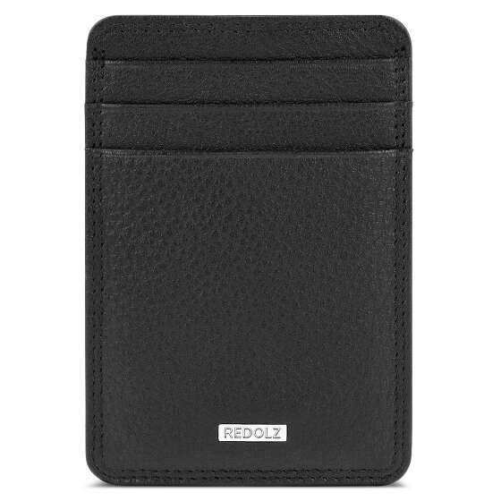 Redolz Leer Essentials creditcardhouder RFID-leer 7 cm met biljettenklem
