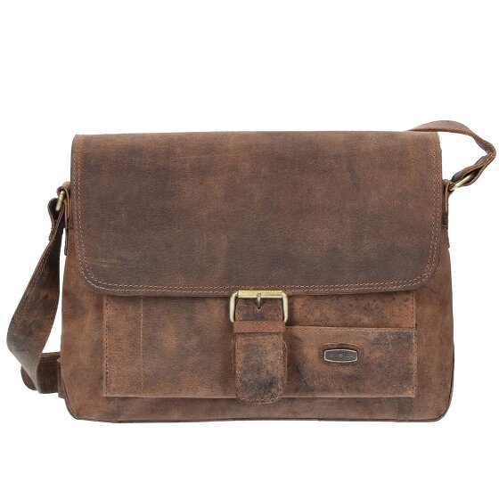 Harold's Antieke Messenger 32 cm Leder Laptopcompartiment
