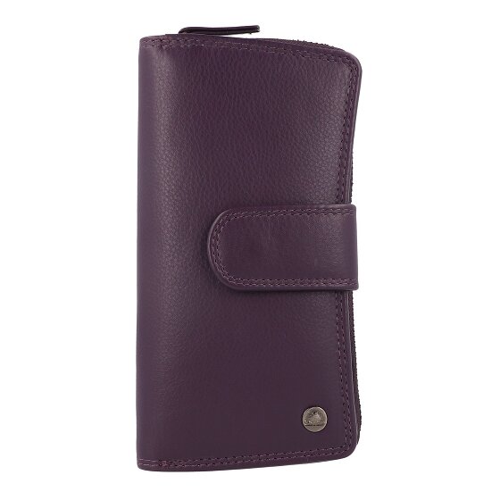 Greenburry Sponsachtig portefeuille leer 9,5 cm