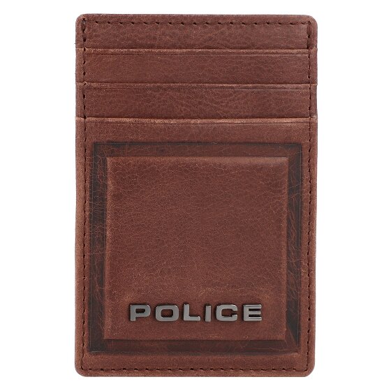 Police PT16-08536 Creditcard etui leer 7 cm met geldclip
