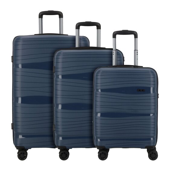d&n Travel Line 4300 4 wielen Kofferset 3-delig