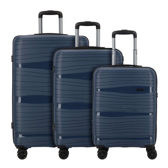 d&n Travel Line 4300 4 wielen Kofferset 3-delig