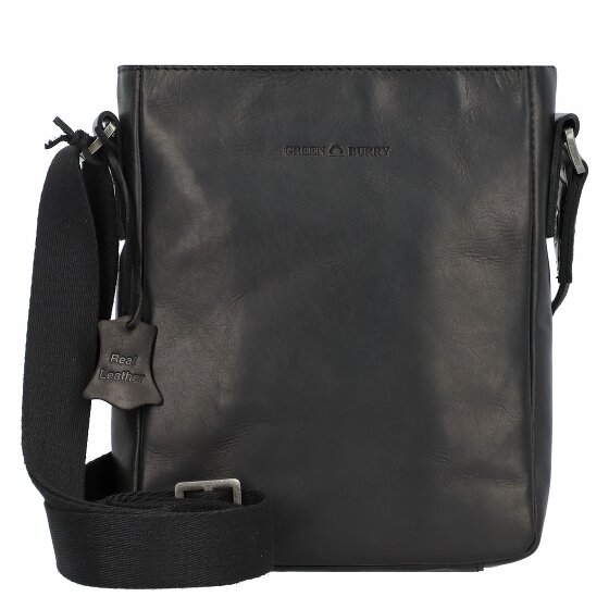 Greenburry Pure Black Schoudertas Leer 17 cm