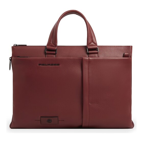 Piquadro Russel Koffer RFID-bescherming Leer 42 cm Laptop compartiment