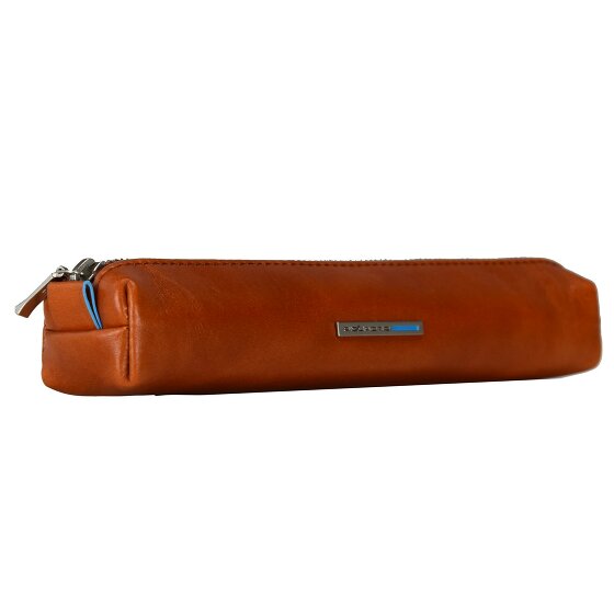 Piquadro Blauw Vierkant Etui Leer 18 cm