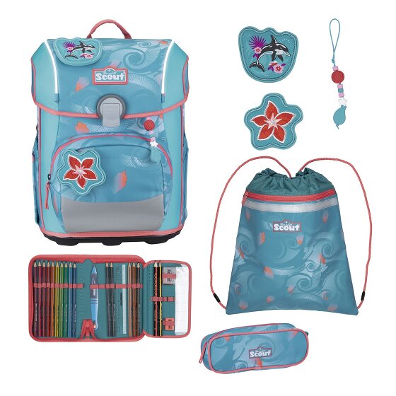 Scout Neo Exklusiv Safety Light Schooltas set 5-delig Scout Neo Exklusiv Safety Light Schooltas set 5-delig