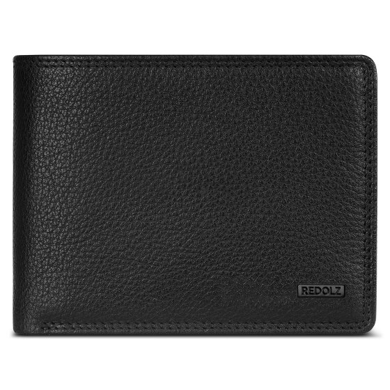 Redolz Leather Essentials QF portemonnee RFID leer 12 cm uitklapbaar met ritsvak