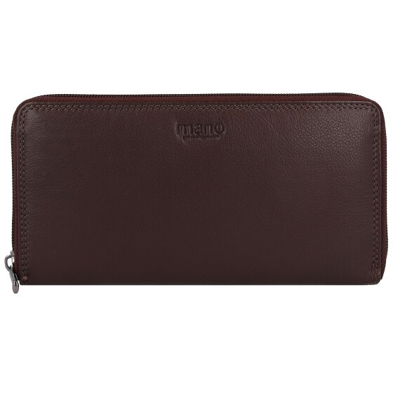 mano Donna Giulia Portemonnee Leer 20 cm