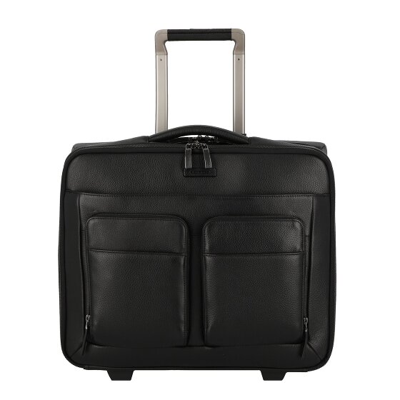 Piquadro Modus Special 2 wielen Bedrijfswagen Leer 44 cm Laptop compartiment