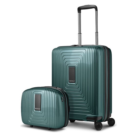 Redolz Essentials 14 kofferset 2 stuks cabine trolley met stretch vouw & beautycase