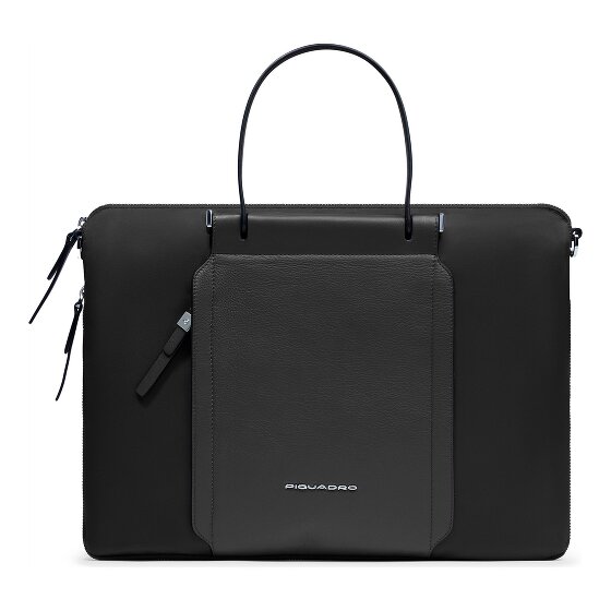 Piquadro Lyra Aktentas Leder 42 cm Laptopvak met uitbreidingsplooi
