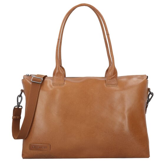 Plevier Rock Copal Schoudertas Leer 44 cm Laptop compartiment