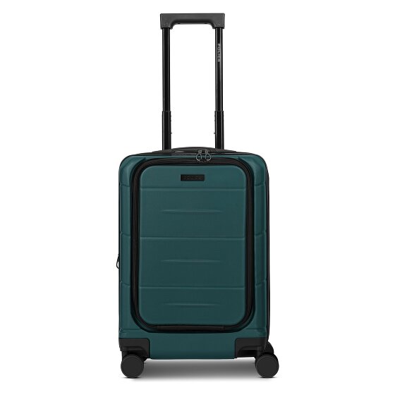 Police London 4 wielen Cabinewagen 55 cm Laptopvak met uitbreidingsplooi