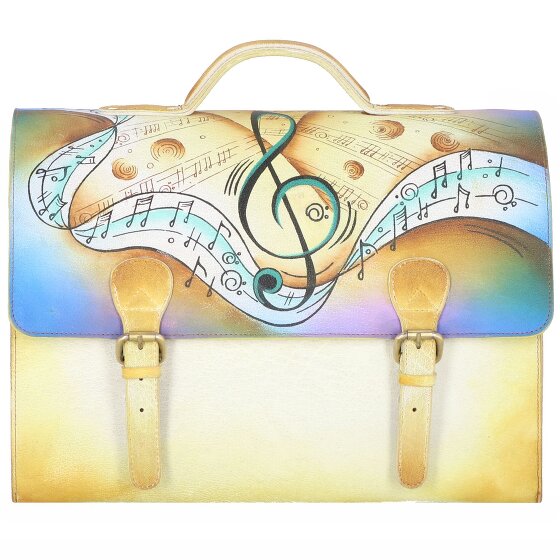 Greenland Nature Art+Craft Aktetas Leer 41 cm Laptopcompartiment