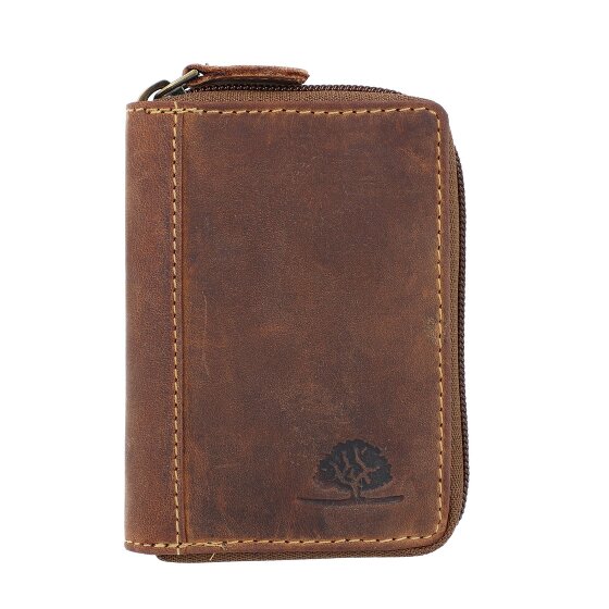 Greenburry Vintage creditcard etui RFID leer 7,5 cm