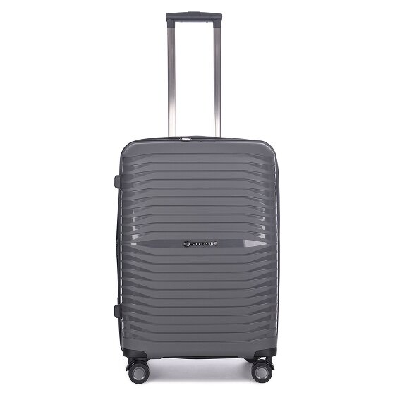 Stratic Bright+ 4 wielen Trolley M 66 cm met uitbreidingsplooi