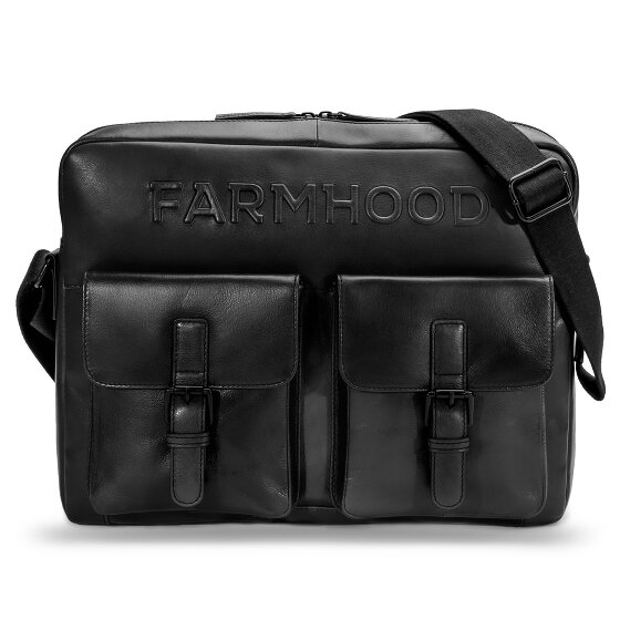 Farmhood Memphis Aktetas Messenger Leer 38 cm Laptop compartiment