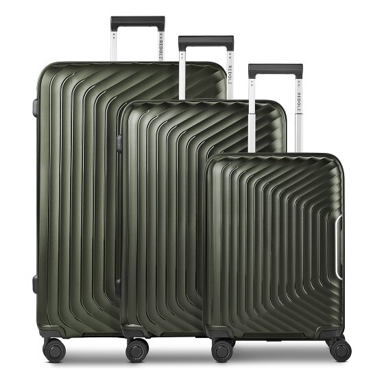 Redolz Essentials 01 4 wielen Kofferset 3-delig met uitbreidingsplooi