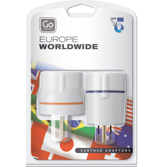 Go Travel Reisadapterset Europa-Amerika 2 stuks.
