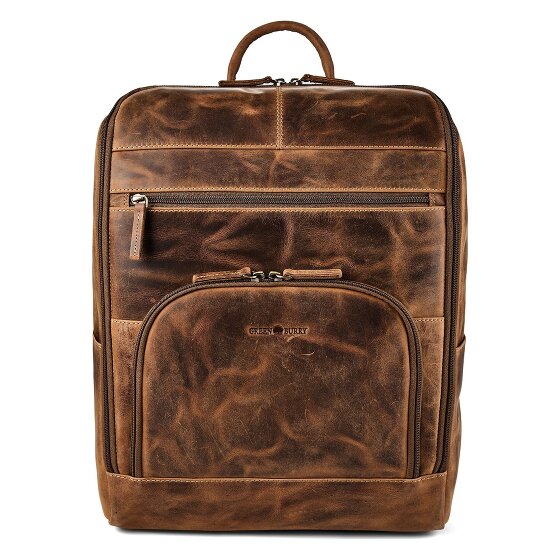 Greenburry Vintage Zakelijke rugzak Leer 36.5 cm Laptop compartiment