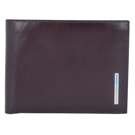 Piquadro Blauwe vierkante Leren Portemonnee 12,5 cm