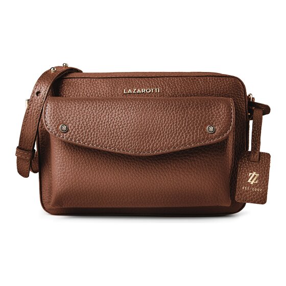 Lazarotti Bologna Leather Crossbody tas Leder 21 cm