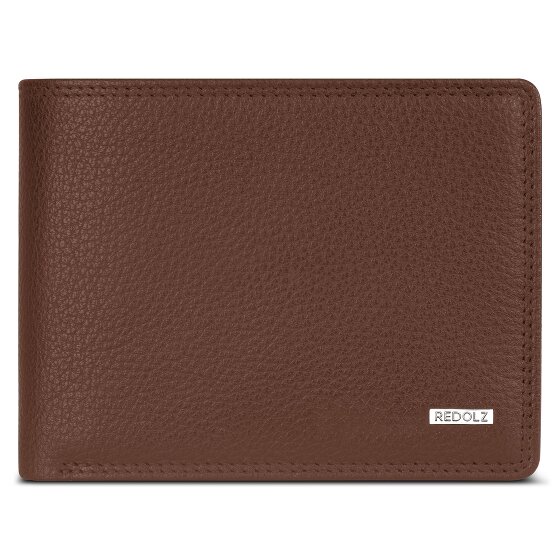 Redolz Leather Essentials QF portemonnee RFID leer 12 cm uitklapbaar met ritsvak